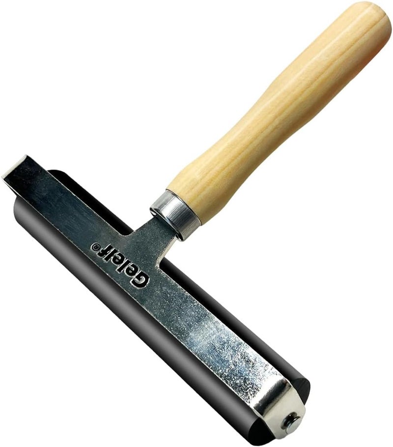 GELELF Smooth Peeling Brayer Roller - Wood Hand Roller Rollers Ink Roller Tape Roller for Gluing Taping Gel Printing Inking Block Printmaking Stamping Scrapbooks (#7: 6 Inch (15CM)) - Image 1